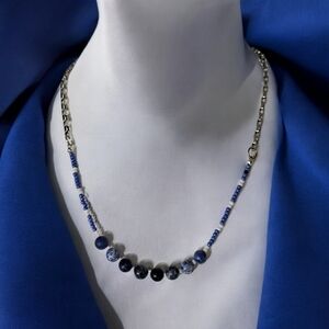 NWT Handmade Necklace featuring Blue Sodalite Beads